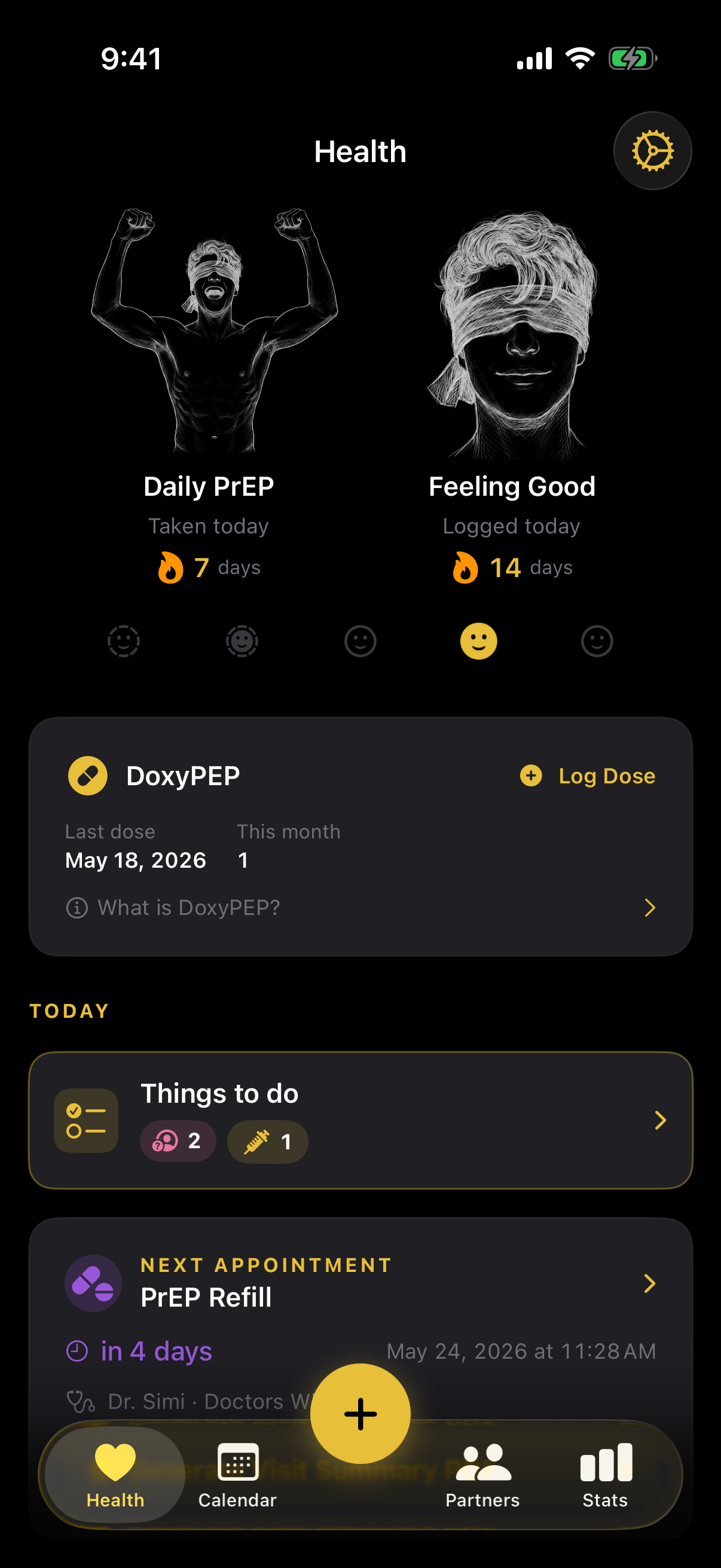 Health dashboard